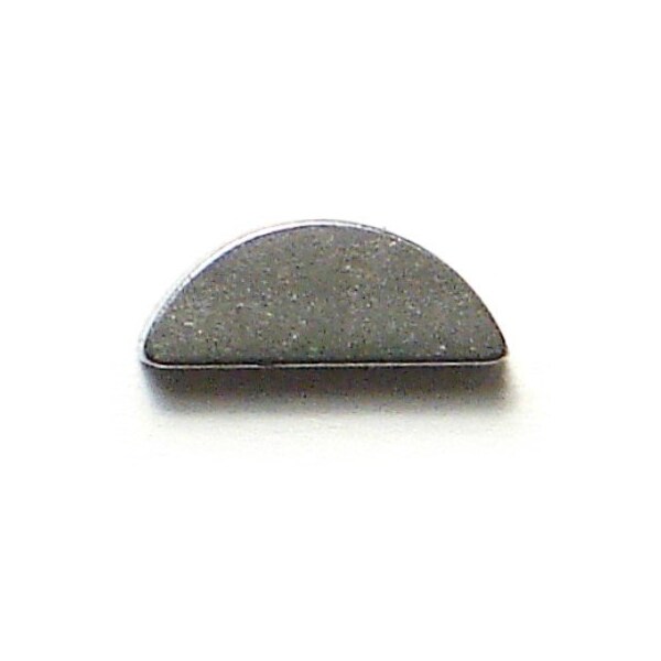 Midwest Fastener Woodruff Key, 2 x 3.7 mm Key Size, Steel Zinc, 5 PK